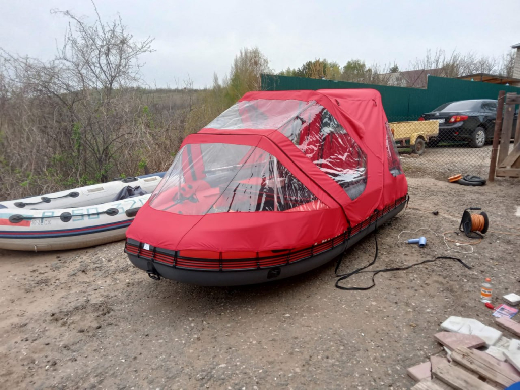 На Волне - Комбинированый тент на лодку SKAT TRITON 370NDFi