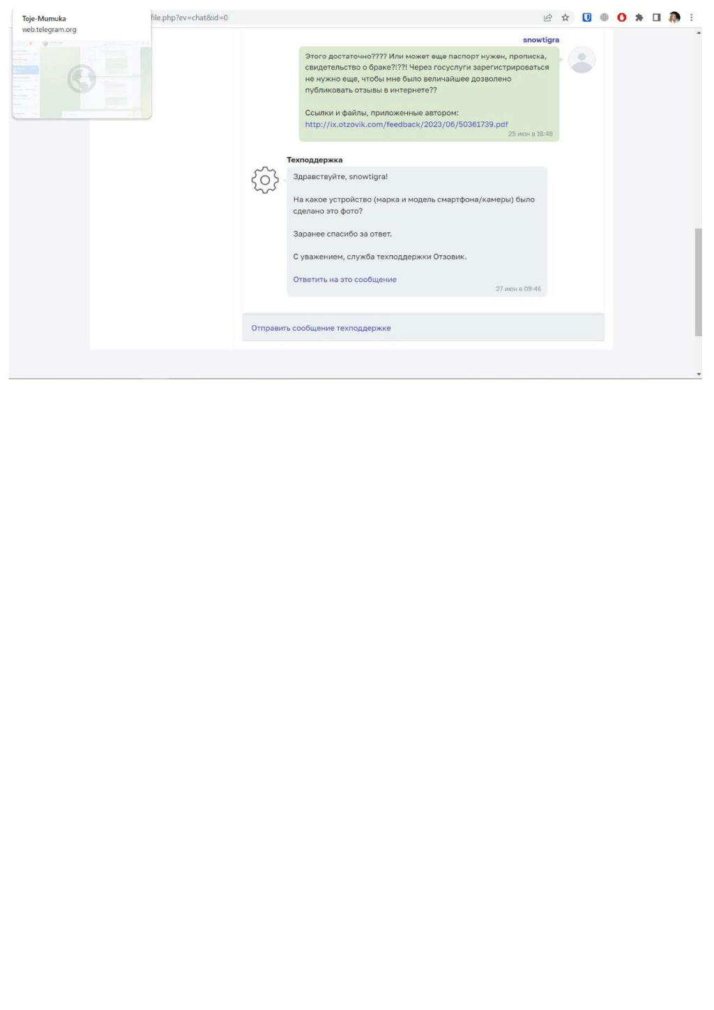 Отзовик - Отвратительная техподдержка, кем вы себя возомнили????