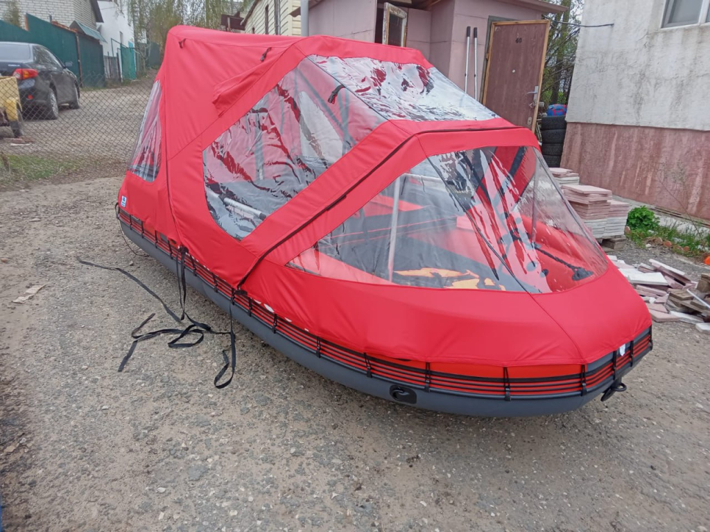 На Волне - Комбинированый тент на лодку SKAT TRITON 370NDFi