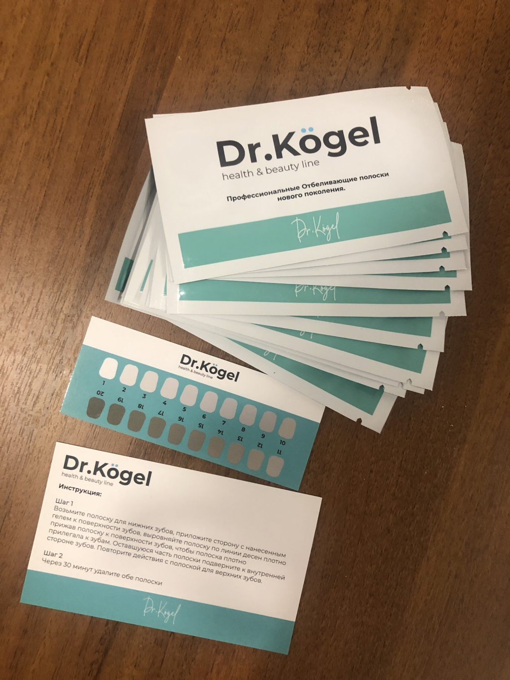 Отбеливающие полоски Dr.Kogel - Небольшое отбеливание появилоись даже с первого раза