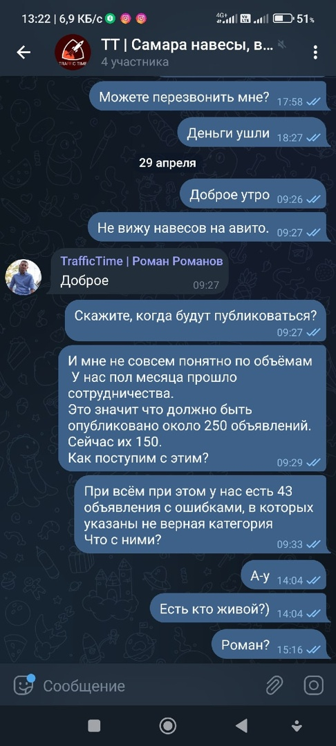 Traffic Time - Реальный отзыв клиента. Очень плохо. Ужасно.
